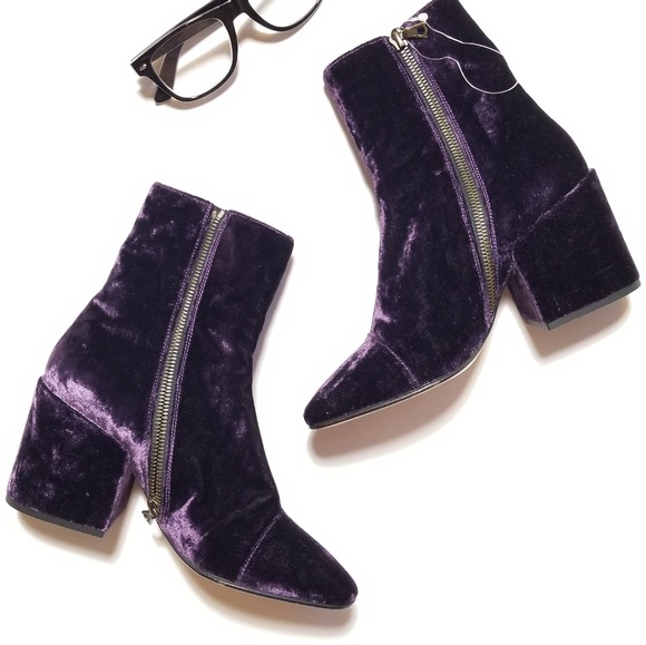 🔴SOLD 🎉HP🎉Dries Van Noten Crush Velvet Boots - Picture 3 of 8